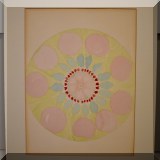 A21. Unframed watercolor flower. 20”h x 16”w - $18 